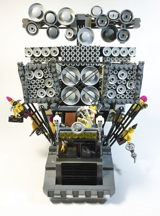 Illustration for article titled The Vehicles of Mad Max: Fury Road In Shiny LEGO Form